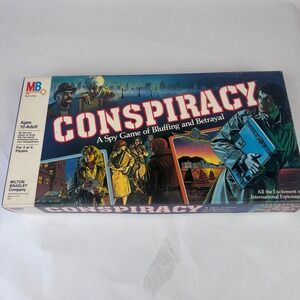 Vintage 1982 Conspiracy A Spy Game Milton Bradly Board Game 100% Complete